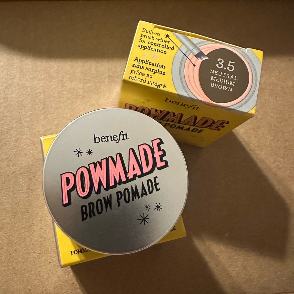 Benefit POWmade Brow Pomade in Neutral Medium Brown and Warm Light Brown
